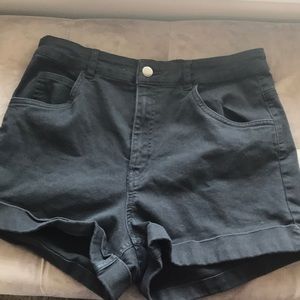 H&M high waisted denim shorts